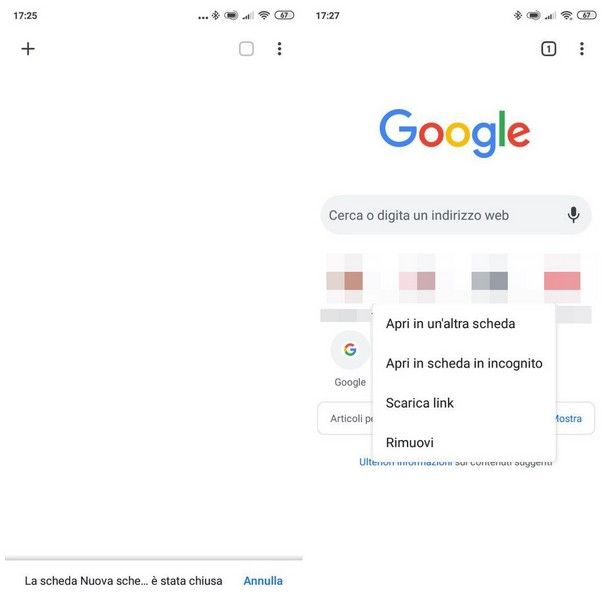 Come eliminare i siti più visitati su Google Chrome per smartphone e tablet