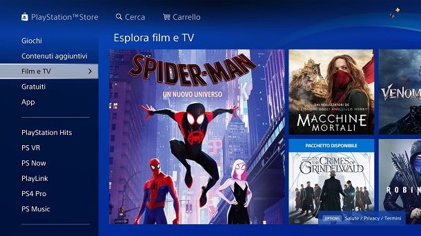 Film PlayStation Store