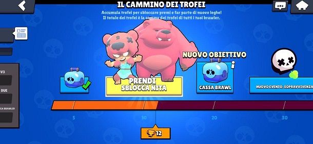 Il cammino dei trofei Brawl Stars