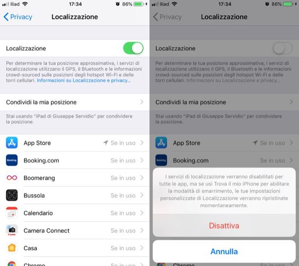 come non far scaricare il telefono