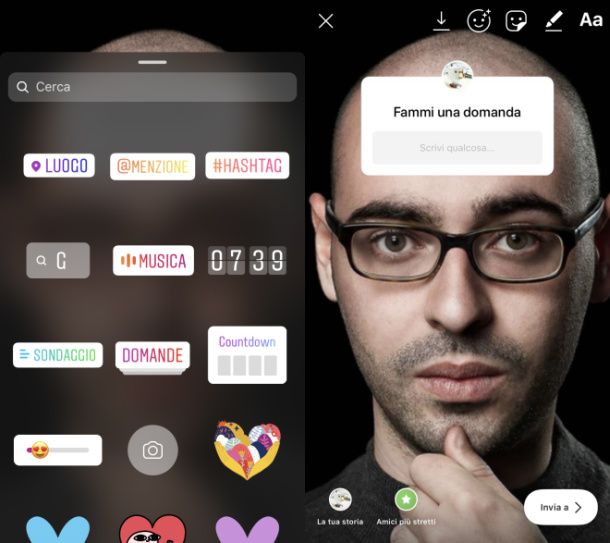 Come si usa Fammi una domanda su Instagram