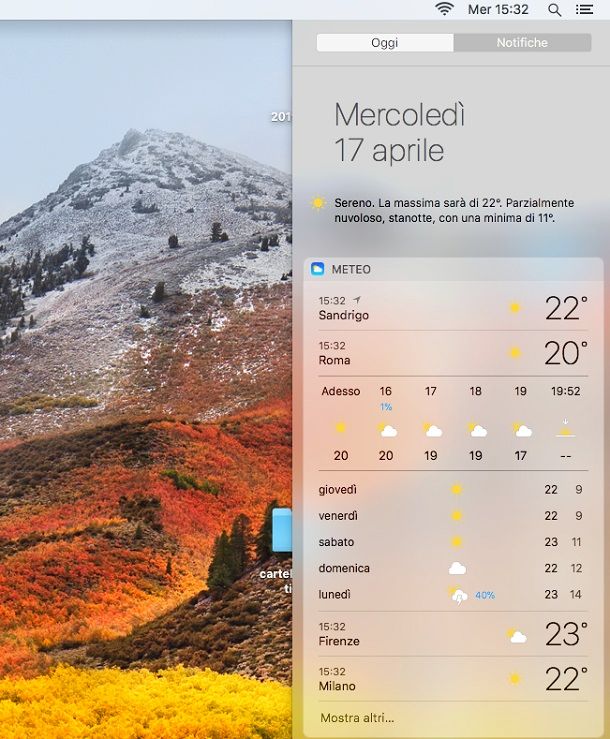 Meteo macos