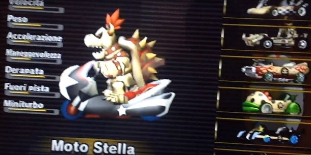 Moto Stella Mario Kart Wii