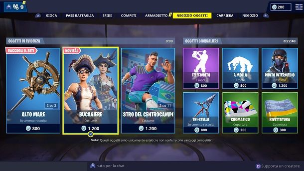 Negozio Fortnite