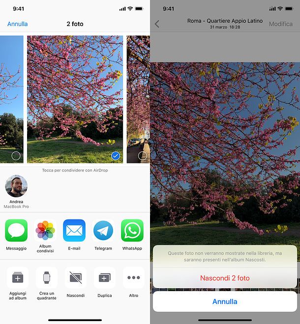 Come nascondere file e cartelle su iOS