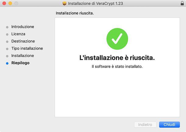 Installazione di VeraCrypt su macOS