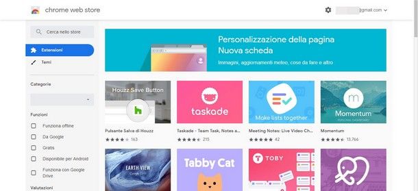 Come eliminare i siti più visitati su Google Chrome per PC - personalizza nuova scheda