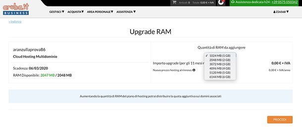 Upgrade RAM Aruba