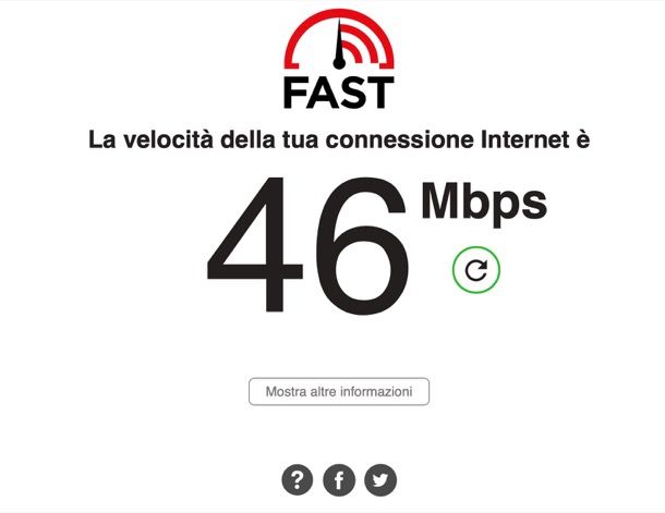 come vedere velocità Internet