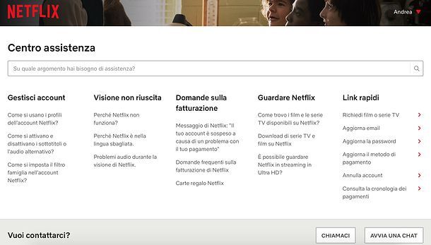 Supporto Netflix