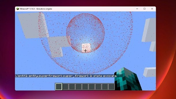 Fuoco artificio grande Minecraft mod Java