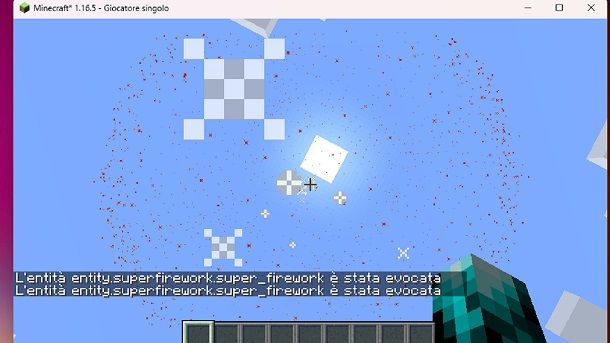 Fuoco artificio base Minecraft mod