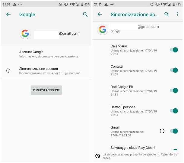 Come importare contatti da Google su Android