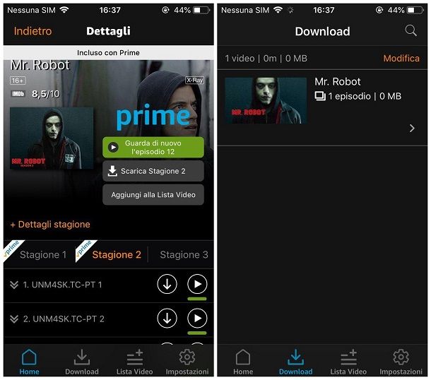 Come scaricare serie TV su iPhone - Amazon Prime Video