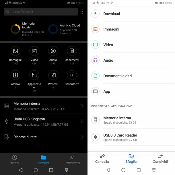 app gestione file android