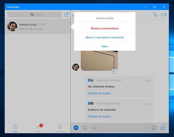 Messenger per Windows 10