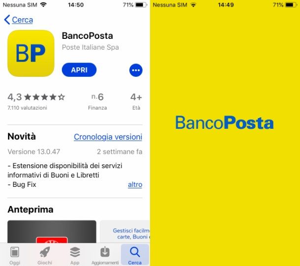 bancoposta ios