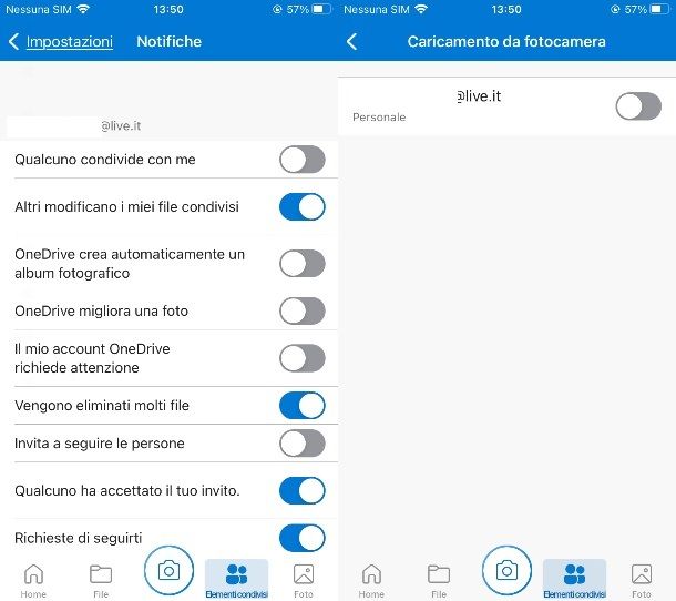 Come disattivare OneDrive su iPhone