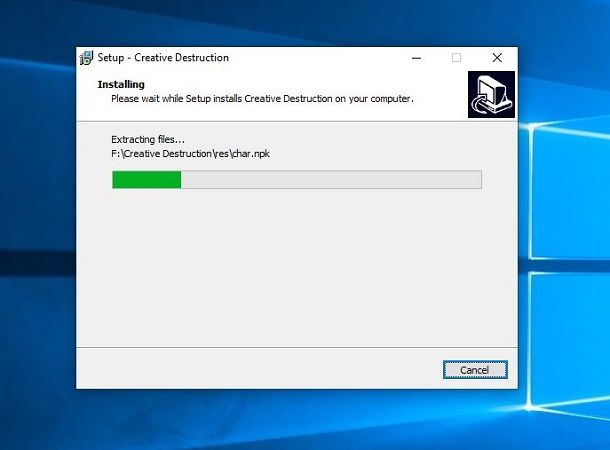 creative destruction installazione