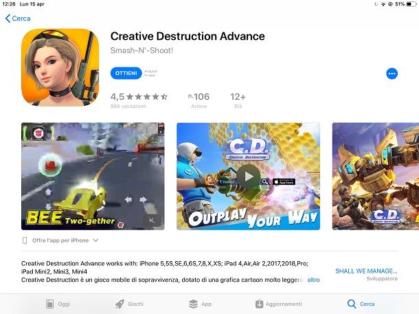 creative destruction ipad