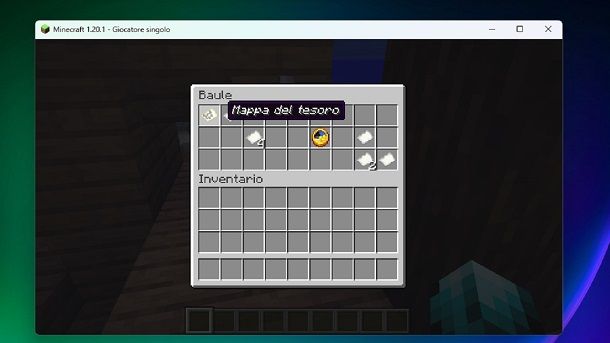 Mappa del tesoro trovata Minecraft