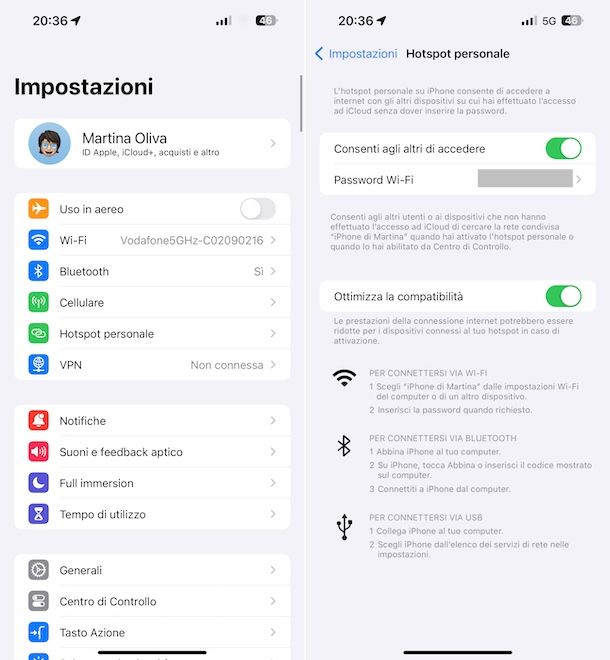 Hotspot iOS