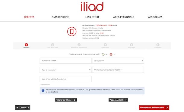 Come passare da Vodafone a Iliad