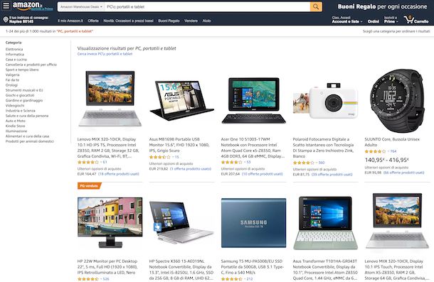 Amazon Seconda mano