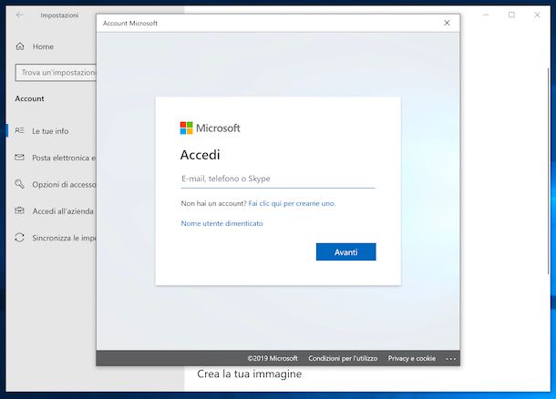Account utente Windows 10