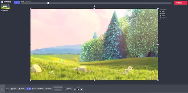 Screenshot di KapWing