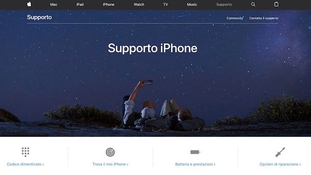 Supporto iPhone