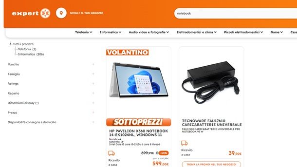 Notebook offerte Expert