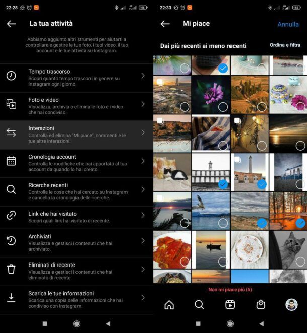 Come vedere le mie attività su Instagram