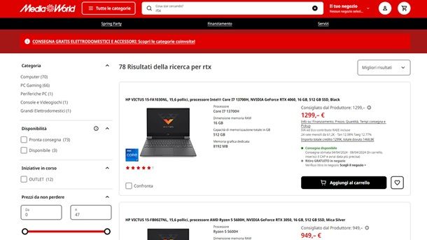 PC portatili offerte MediaWorld