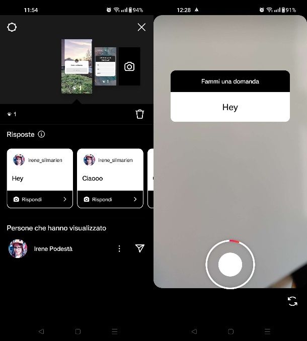 Rispondere alle domande di Instagram con video