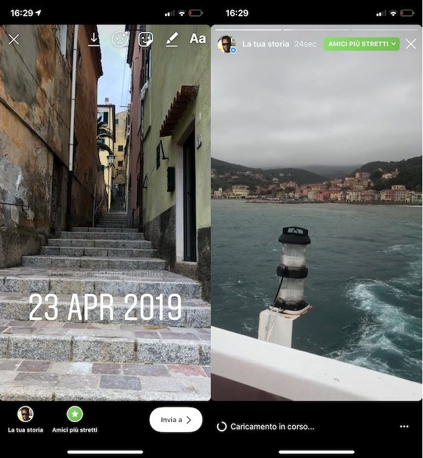 Condividere storie Instagram solo con alcuni