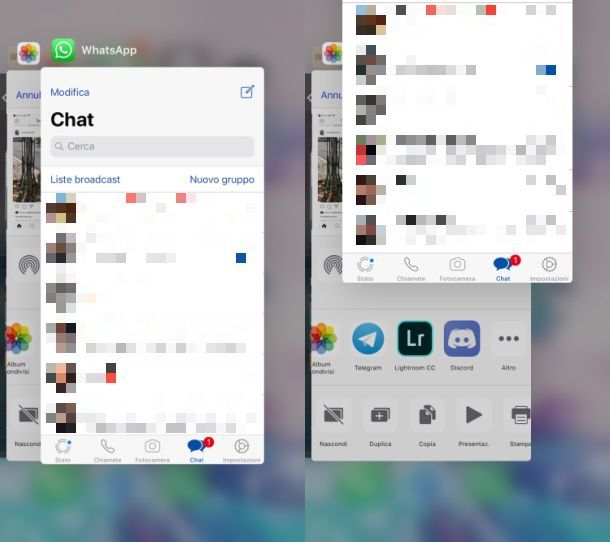 iphone chiusura app multitasking