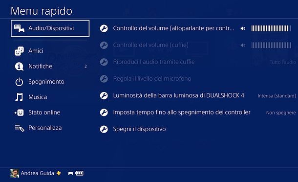Come spegnere controller PS4