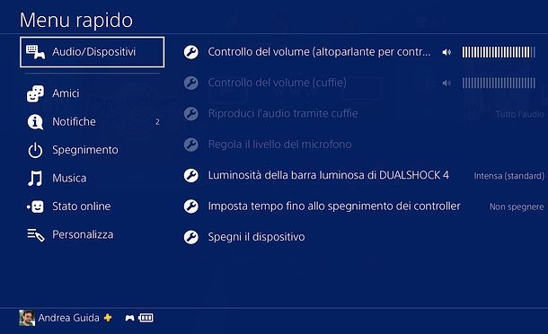 Come spegnere controller PS4