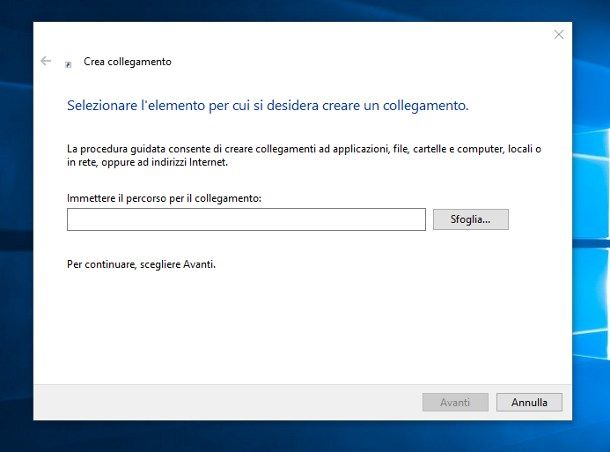 Come mettere icone sul desktop Windows 10