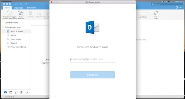 Come impostare posta elettronica su PC - Microsoft Outlook per Mac