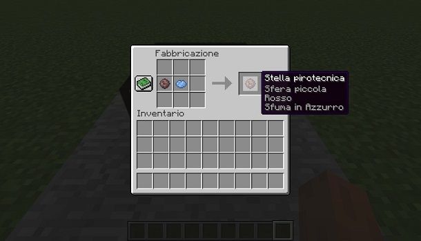 stella pirotecnica minecraft con sfumatura