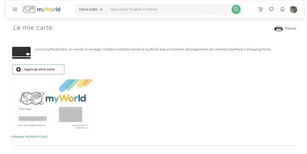 myWorld Cashback World