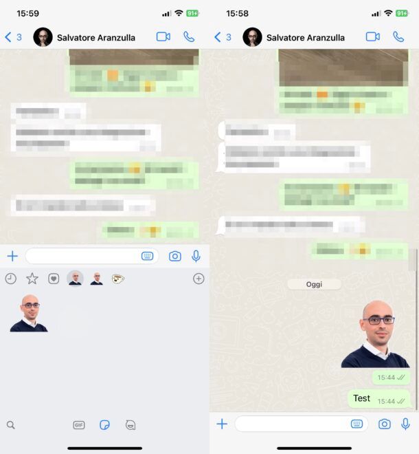 Inviare sticker personalizzati su WhatsApp