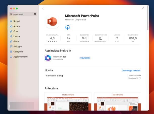 Come scaricare Power Point su Mac
