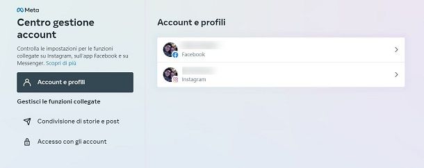 Come scollegare un account Instagram da Facebook