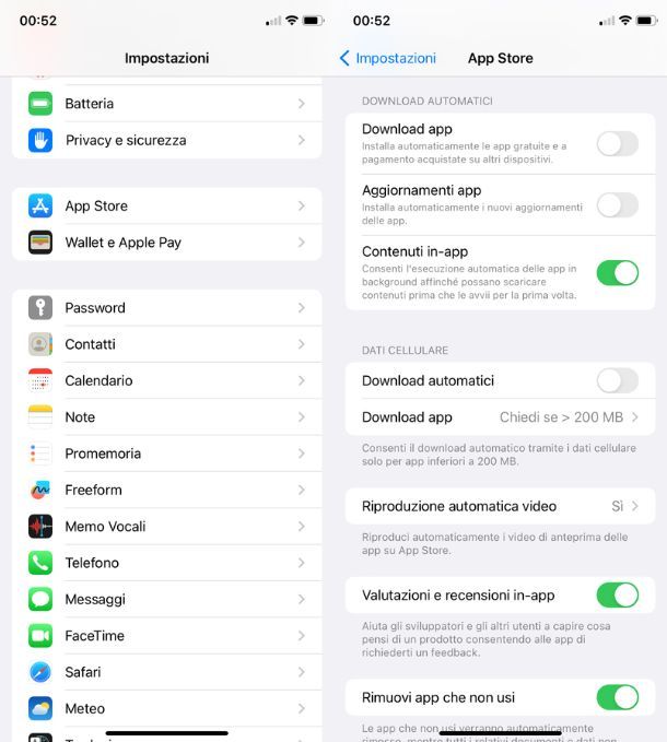 Disattivare aggiornamenti automatici iOS