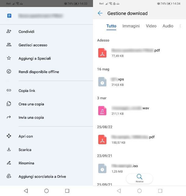 Come recuperare file da Google Drive per smartphone e tablet