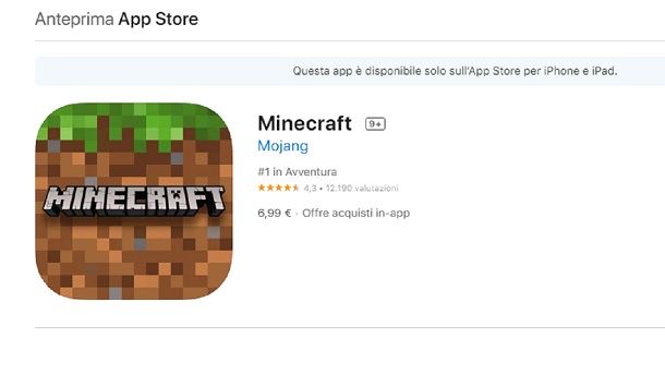 Minecraft iPhone