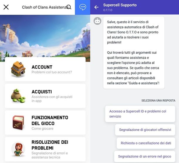 In caso di dubbi e problemi Clash of Clans